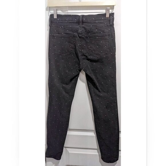 Madewell | 9" Mid-rise Skinny Jeans: Metallic Dot Edition - Picture 6 of 15